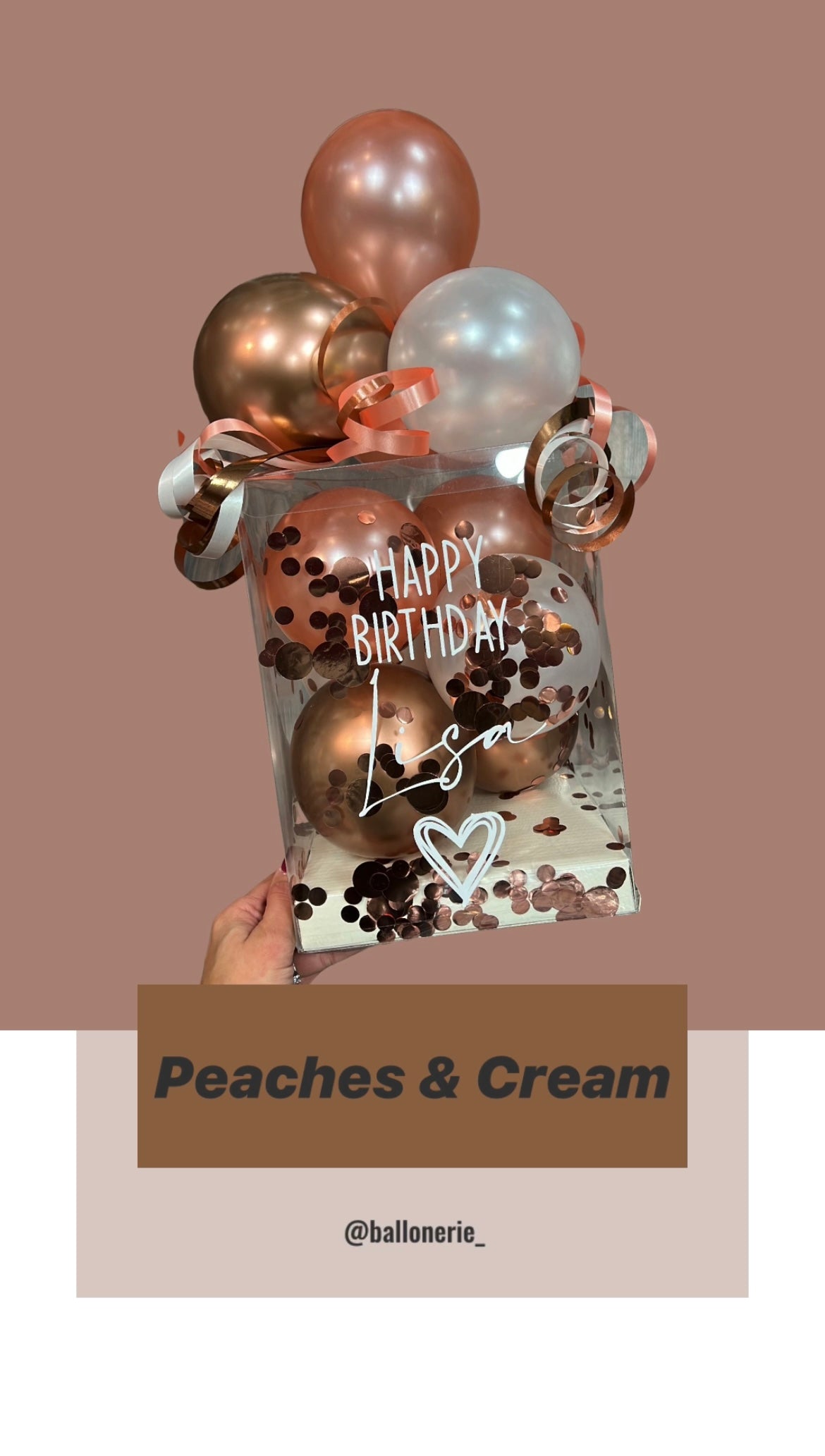 Geschenkbox Peaches and Cream inkl. Personalisierung