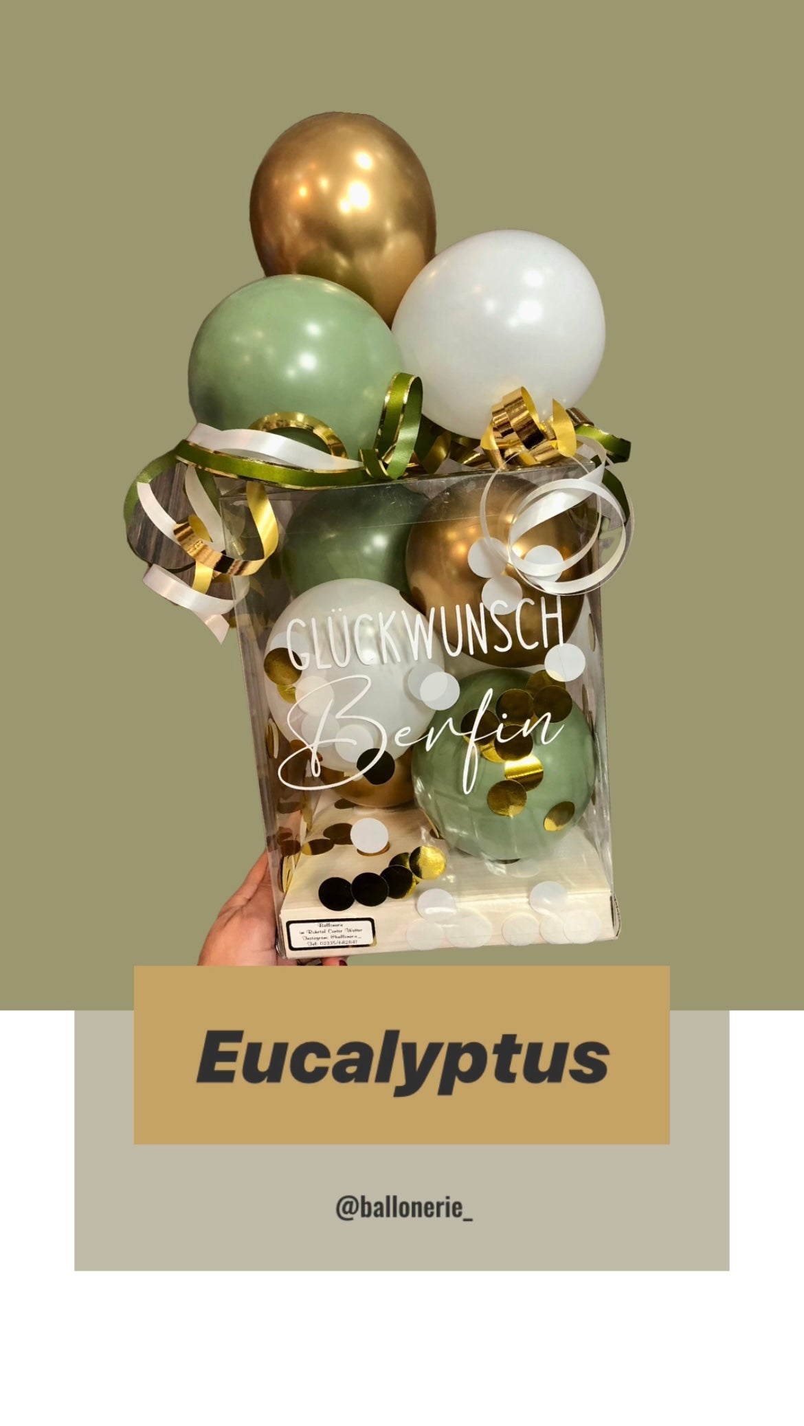 Geschenkbox Eucalyptus inkl. Personalisierung